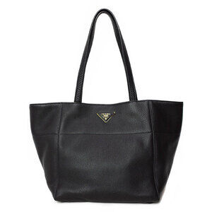 Prada Vitello Daino tote Shoudler bag Black